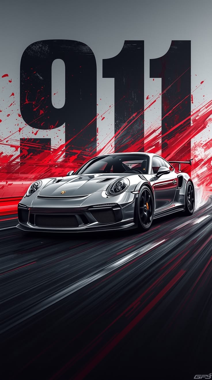 Porsche 911 Motion Art